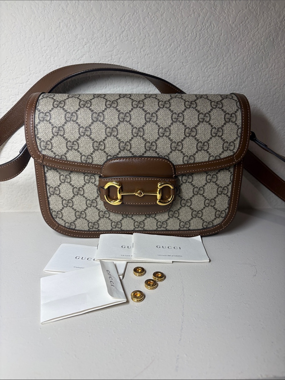 Gucci Brown and Cream Crossbody Bag - Picture 11 of 11